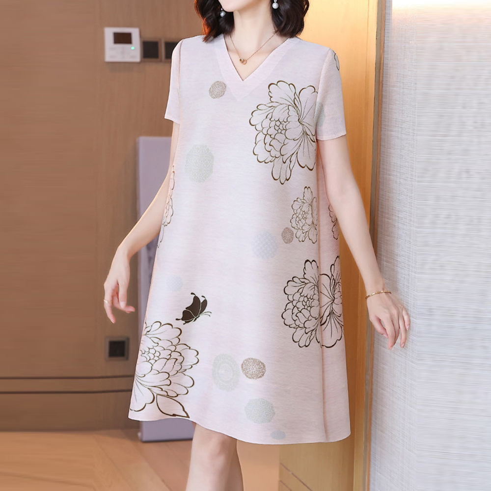 Summer Clothing New Look - 프린트된 나이를 잊게 하는 스커트가 배를