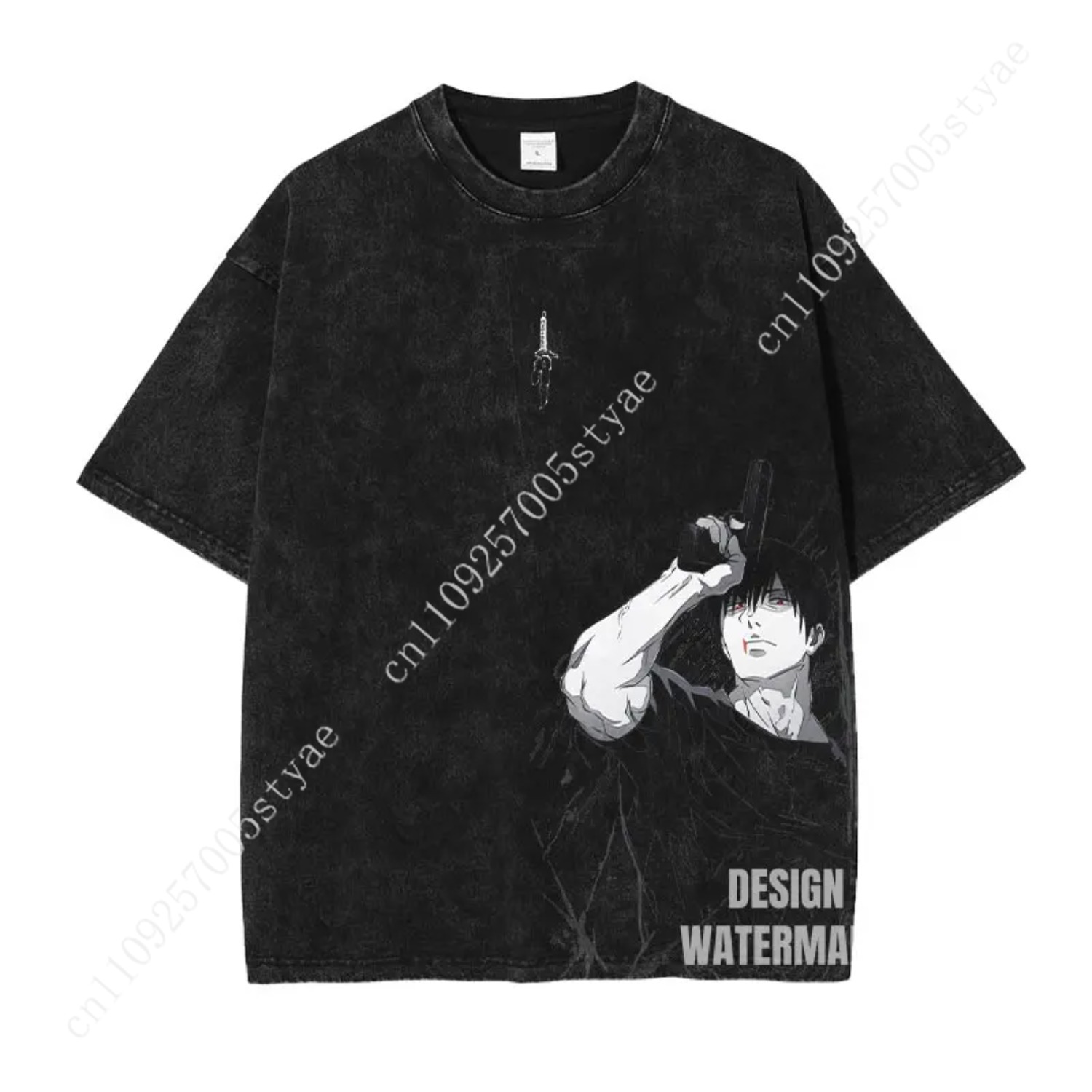 고죠 사토루 그래픽 티셔츠 애니메이션 의류 남녀 공용  - Yours Summer Clothing 리뷰 및 가격