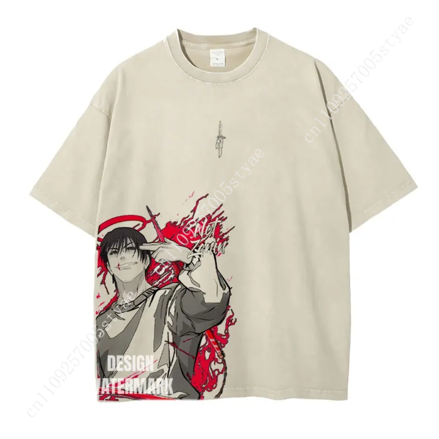 고죠 사토루 그래픽 티셔츠 애니메이션 의류 남녀 공용  - Yours Summer Clothing 리뷰 및 가격
