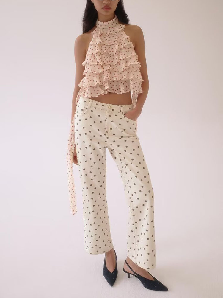 새로운 여름 여성 가운 넥 홀터 셔츠 조젯 소재 18- - Summer Clothing Material 리뷰 및 가격