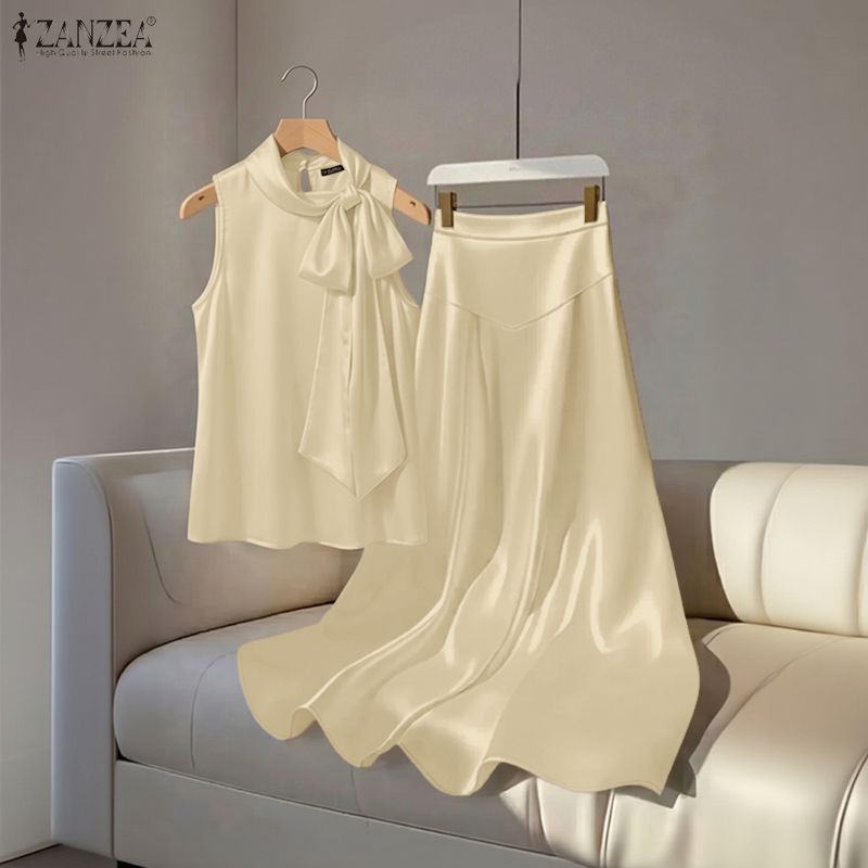 2PCS 프랑스어 시크 파티 복장 ZANZEA 여성 우 - Summer Alt Clothing 리뷰 및 가격