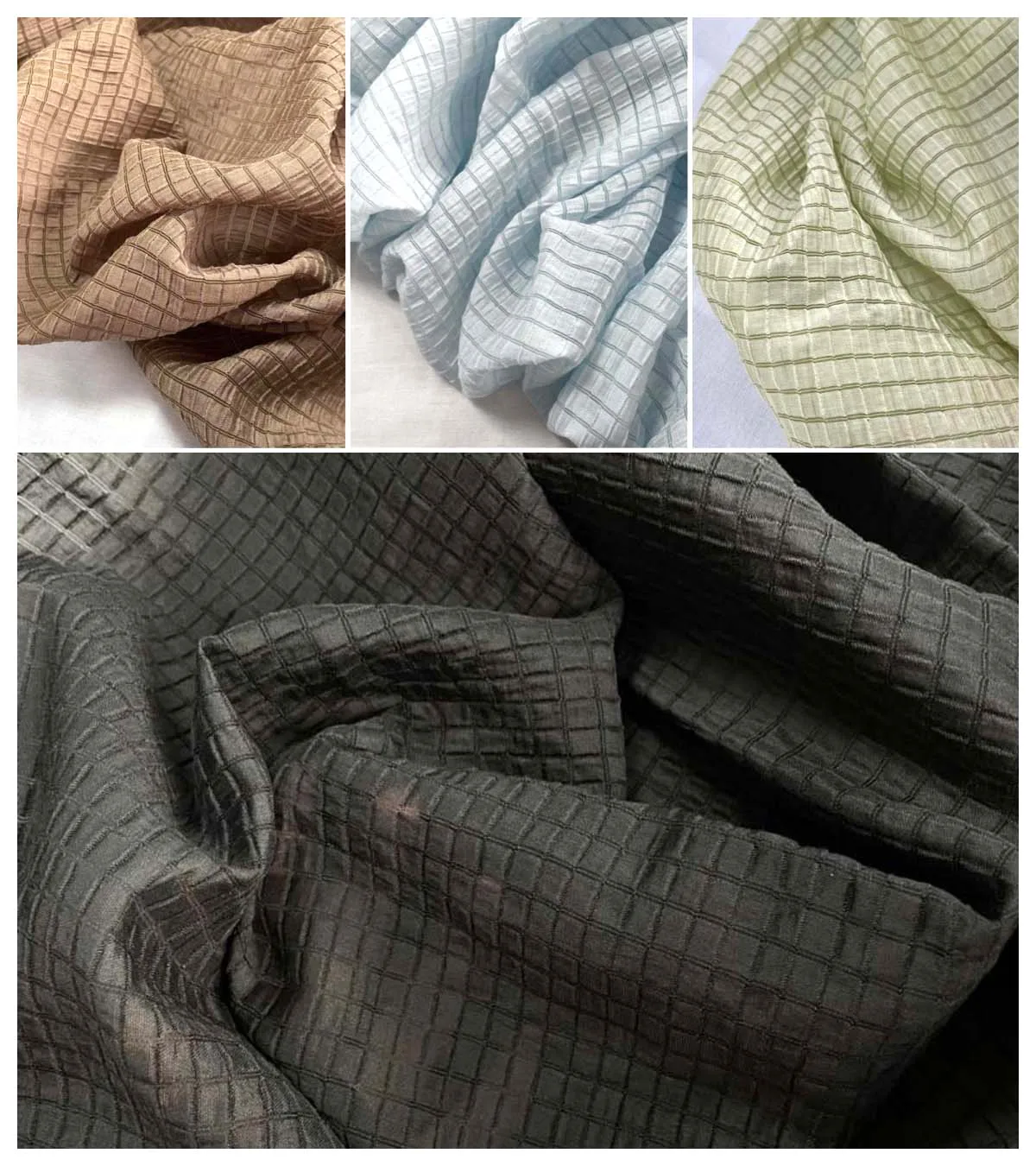 크림 옐로우 체크 패브릭 여름 의상 바느질을위한 부드러 - Summer Clothing Material 리뷰 및 가격