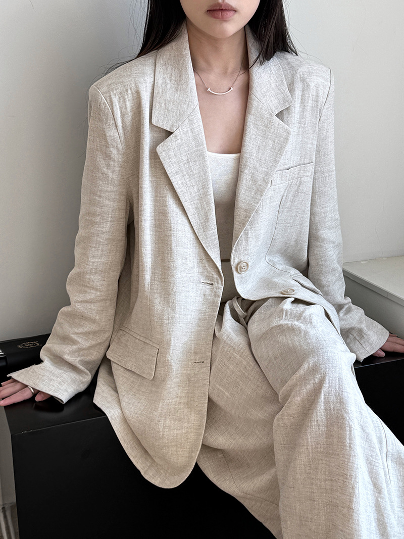 2025년 여름 신상 고급 린넨 소재 블레이저 재킷 세 - Summer Clothing Material 리뷰 및 가격