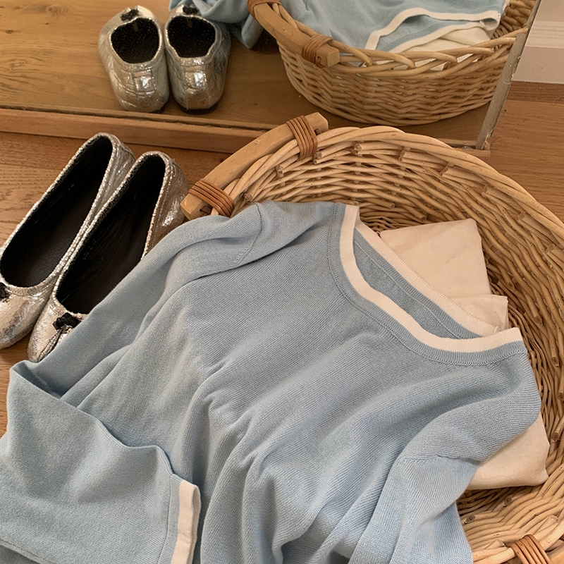 100% 면 여성용 O넥 컬러 블로킹 긴소매 셔츠 플러 - Summer Clothing Types 리뷰 및 가격