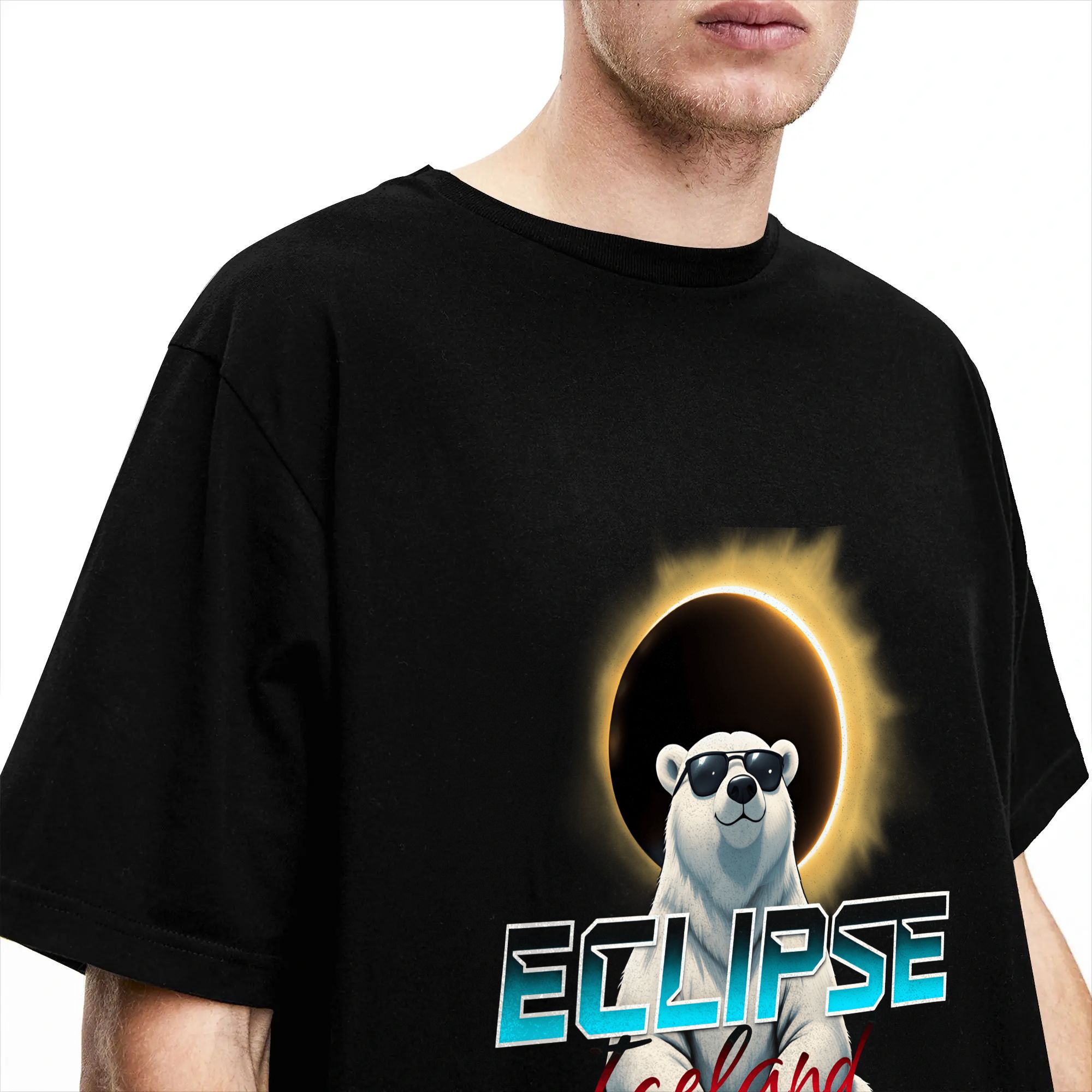 남성 T 셔츠 전체 태양 달 eclipses 아이슬란드 - Summer Clothing Ideas Men 리뷰 및 가격