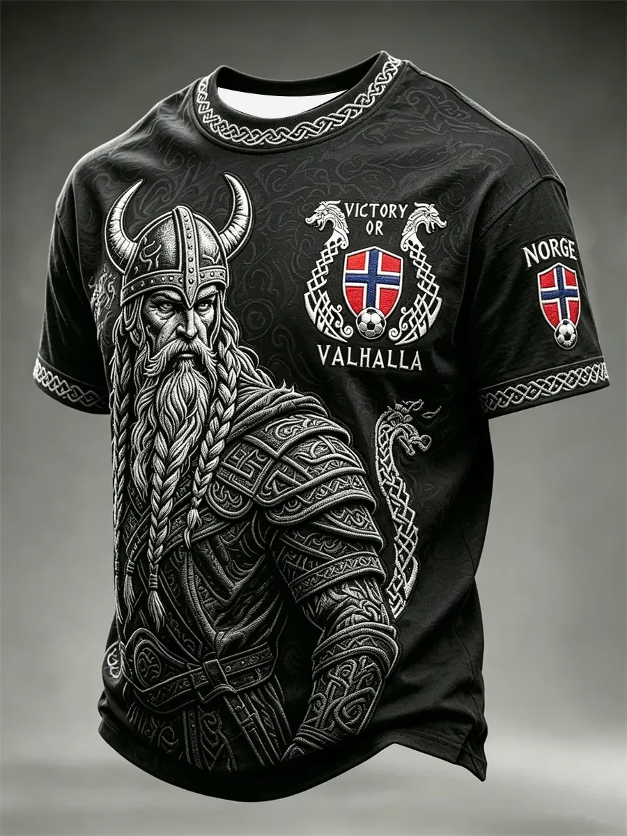 2026년 여름 남성용 노르웨이 바이킹 축구 티셔츠 그 - Summer Viking Clothing 리뷰 및 가격